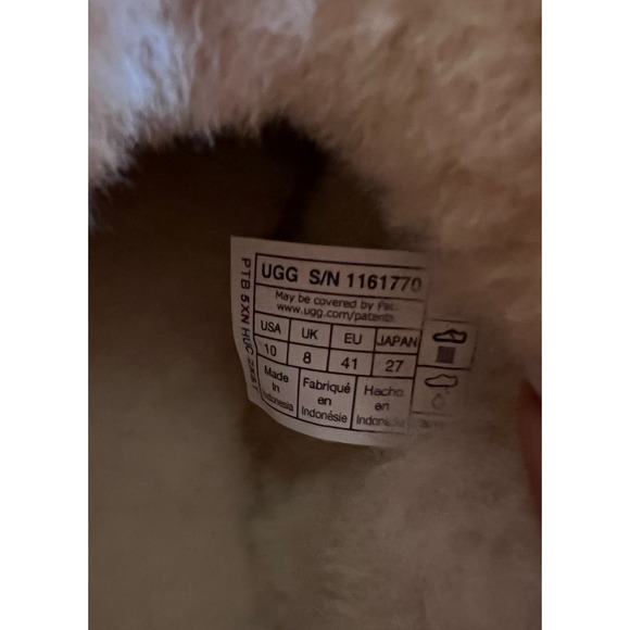 Ugg Women's Classic Short Crescent Braid Chestnut Suede Boots 1161770 Size 10 - Picture 3 of 16